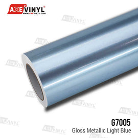 Gloss Metallic Light Blue Vinyl