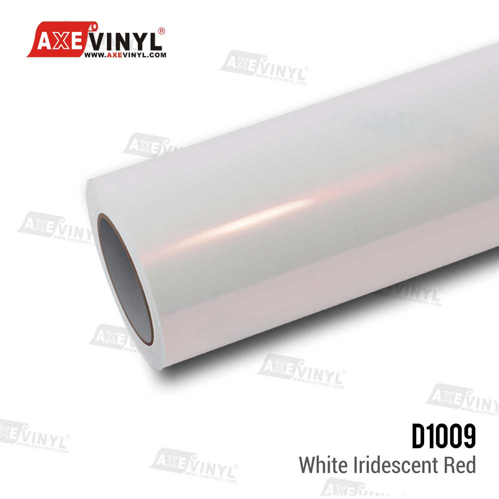 White Iridescent Red Vinyl