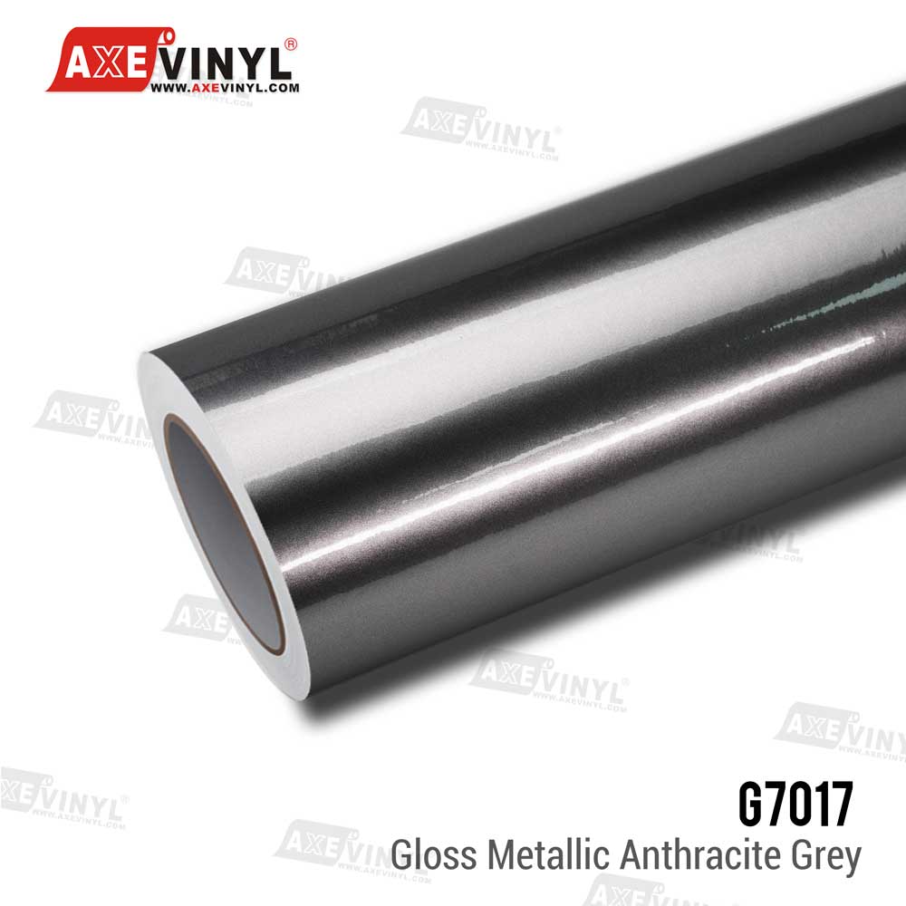 Gloss Metallic Anthracite Grey Vinyl