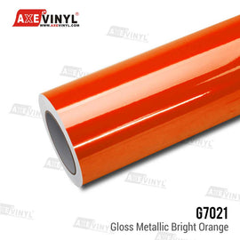 Gloss Metallic Bright Orange Vinyl