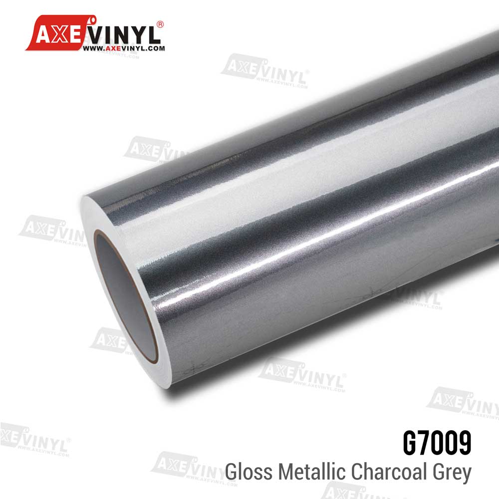 Gloss Metallic Charcoal Grey Vinyl
