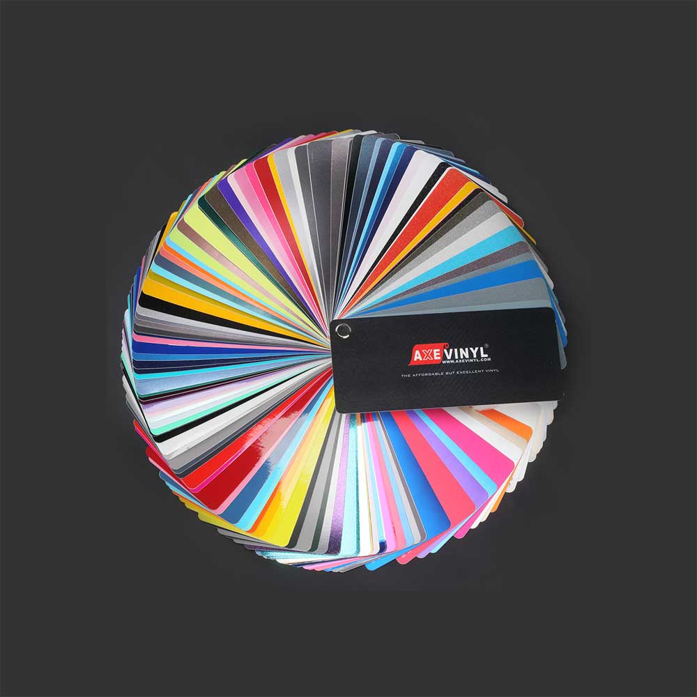 AXEVINYL Premium Car Wrap Vinyl Color Swatch