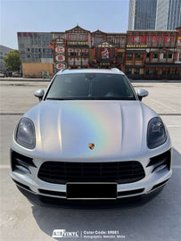 Gloss Holographic White Vinyl