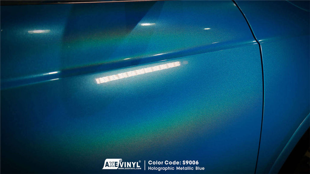Gloss Holographic Blue Vinyl