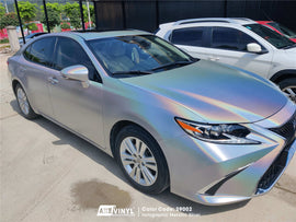 Gloss Holographic Silver Vinyl