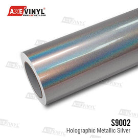 Gloss Holographic Silver Vinyl