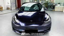 PET Lunar Blue Metallic Vinyl