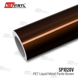 PET Liquid Metal Pyrite Brown Vinyl