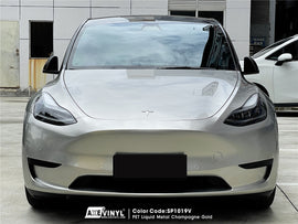 PET Liquid Metal Champagne Gold Vinyl
