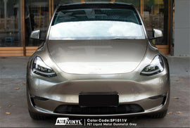 PET Liquid Metal Gunmetal Grey Vinyl