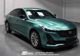 PET Liquid Metal Malachite Green Vinyl