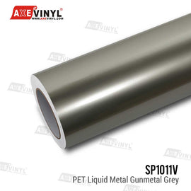 PET Liquid Metal Gunmetal Grey Vinyl