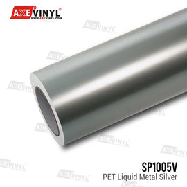 PET Liquid Metal Silver Vinyl