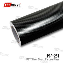 Load image into Gallery viewer, PET Silver Ghost Carbon Fiber Vinyl