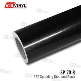 PET Sparkling Diamond Black Vinyl