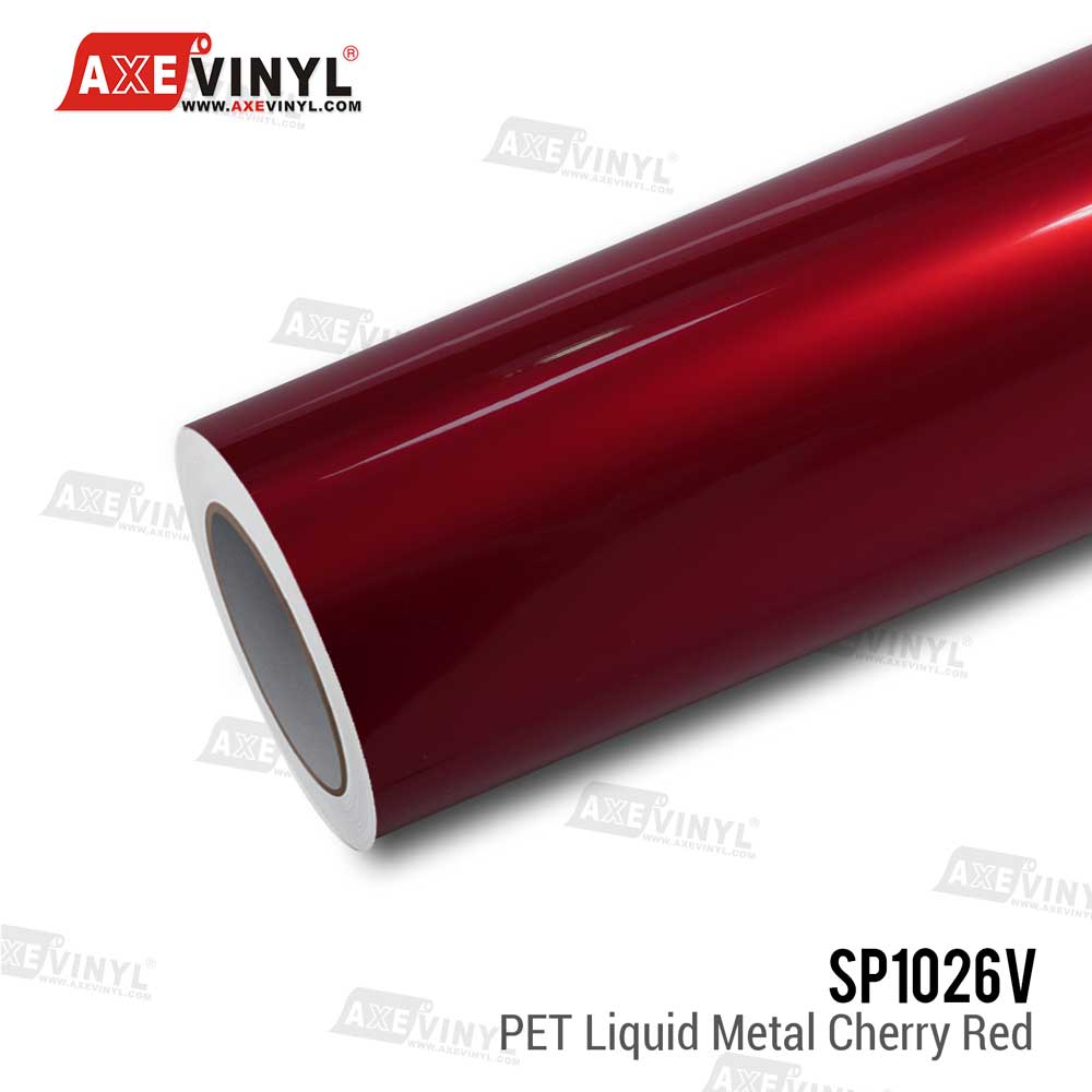 PET Liquid Metal Cherry Red Vinyl