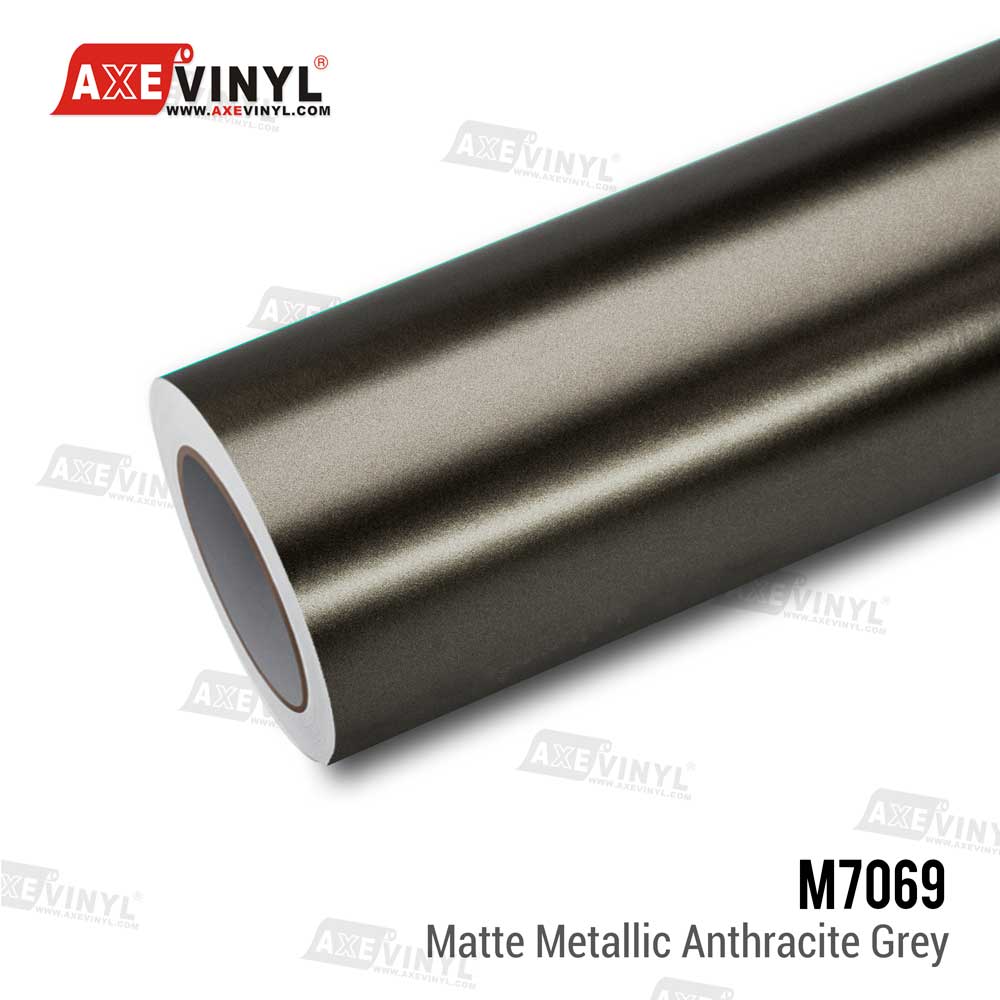 Matte Metallic Anthracite Grey Vinyl