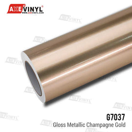 Gloss Metallic Champagne Gold Vinyl