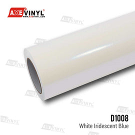 White Iridescent Blue Vinyl