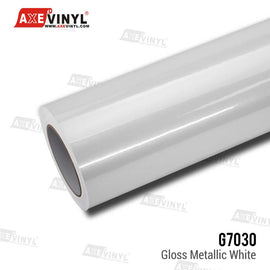 Gloss Metallic White Vinyl